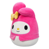 Plush toy with a pink hat and yellow bow Squishmallows anniversary toy
